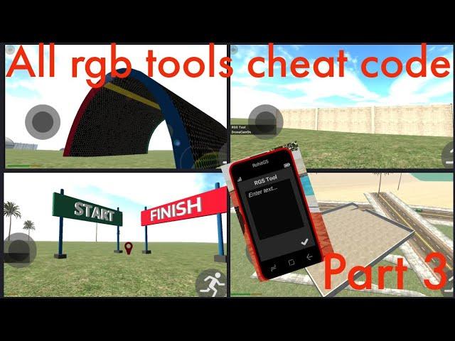 indian bike 3d all rgb tools  cheat code | ramp, walls, mission pack ect. | Part 3