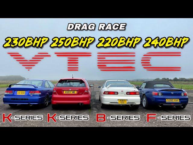 HONDA EVOLUTION.. K SERIES vs B SERIES vs F SERIES vs K SWAP