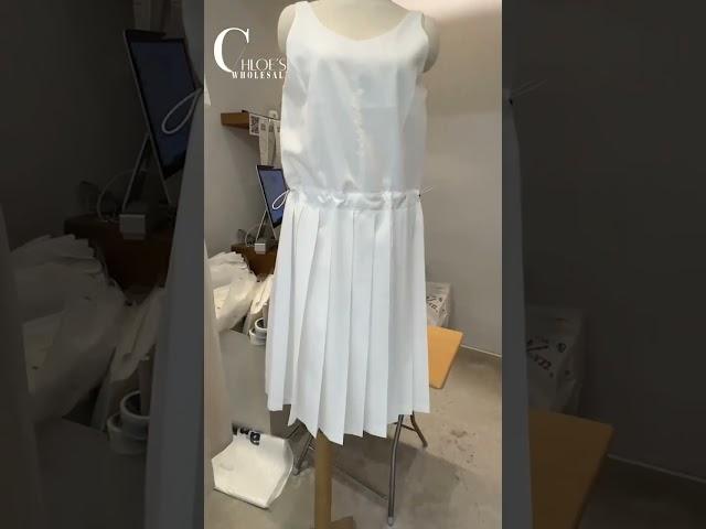 韓國連線實拍 涼感麻紗無袖洋裝 Chloe's Wholesale 正韓服飾  正韓代購  高雄左營門市