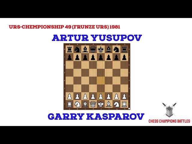 Garry Kasparov vs Artur Yusupov | Epic Chess Battle | 1981