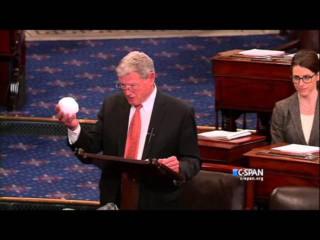 Sen. James Inhofe (R-OK) Snowball in the Senate (C-SPAN)