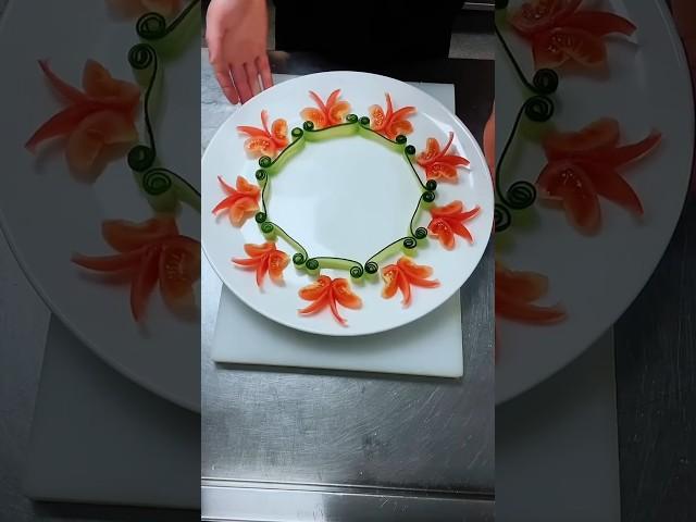 #You can decorate the dish in one go! Do you understand? #fruitandvegetablestyling#putPlate skills#