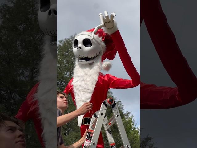 13' Jack Skellington SANDY CLAWS Transformation! #HomeDepot #NightmareBeforeChristmas #Animatronics