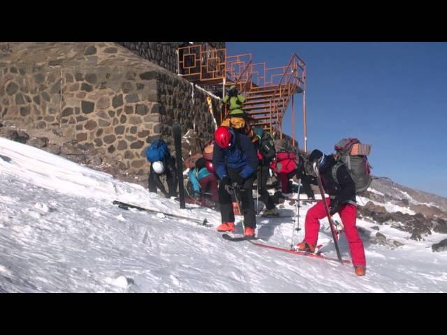 Mt damavand 2015, ski climb in 60km wind - 2015