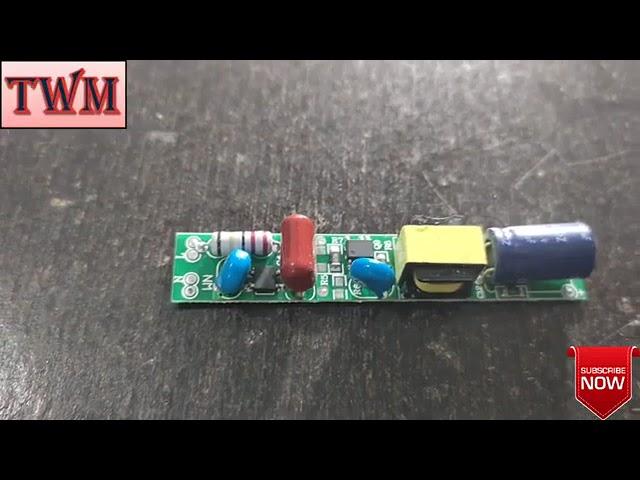 UNIVERSAL LED TUBE LIGHT DRIVER CIRCUIT USE 20W DETAILS @MANISHCHANDRA14