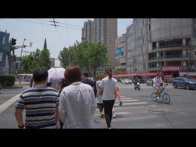 4K China，Shanghai Walk，漫步上海，镇宁路-万航渡路-曹杨路-地铁11号线隆德路站，2020/7/1