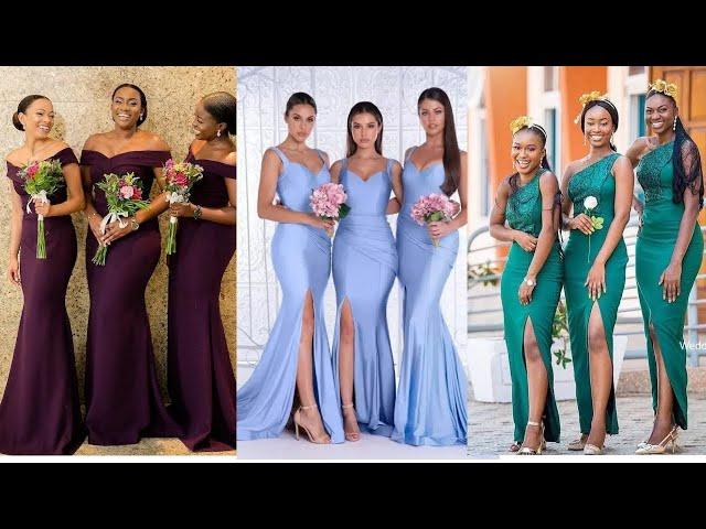 Latest Elegant Bridesmaid Dresses || Beautiful outfit Style ideas for Bridesmaids #2024