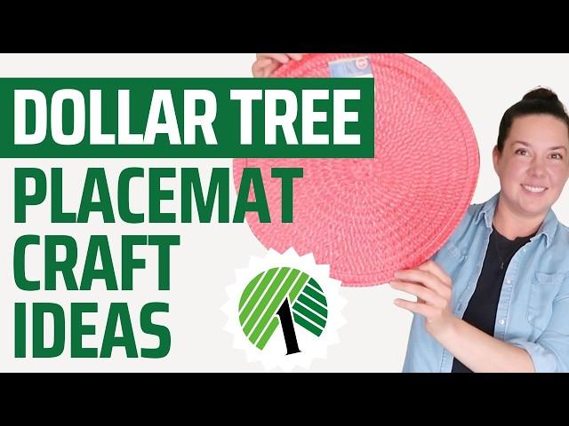 4 NEW Dollar Store Placemat Crafts and DIYs
