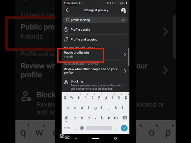 How to lock facebook profile 2025 android || #techtutorial #youtubeshorts