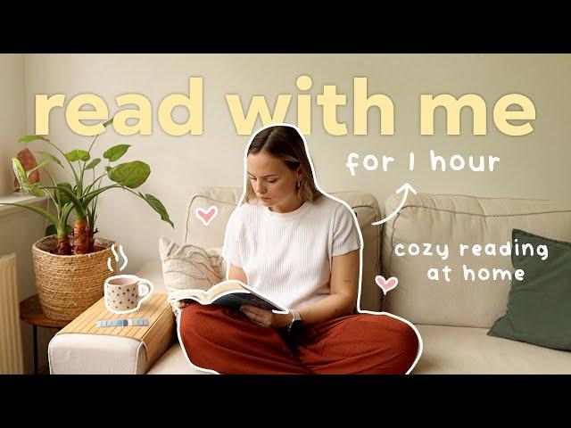 1 hour read with me *reading at home with cozy music* ️