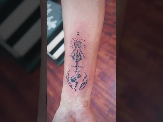 Customized Trishul Tattoo | XPOSE TATTOOS JAIPUR | #ink #tattooing #tattoo #jaipur #india #shorts