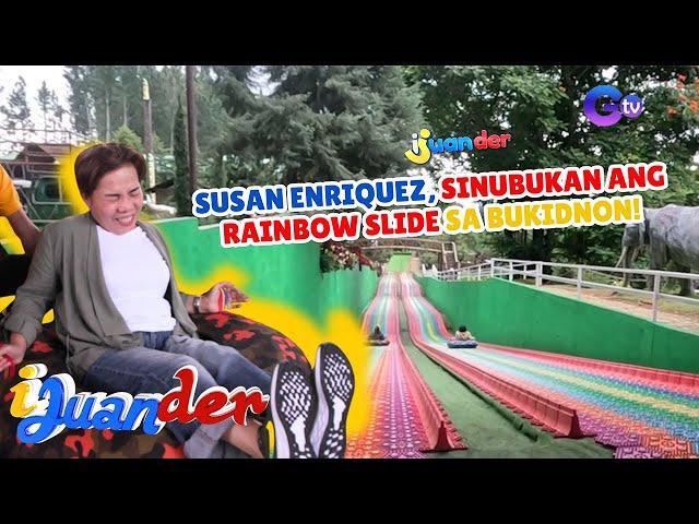 Susan Enriquez, sinubukan ang rainbow slide sa Bukidnon!  | I Juander