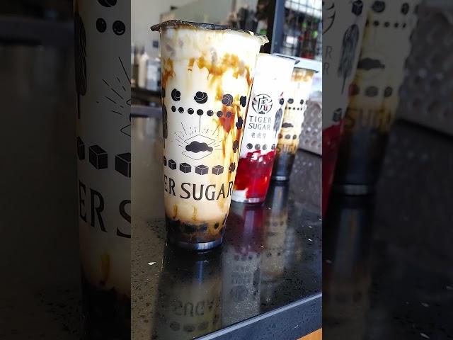 Refreshing Drinks at Tiger Sugar: Tasting Black Sugar Boba & Strawberry Specialties in So Cal!