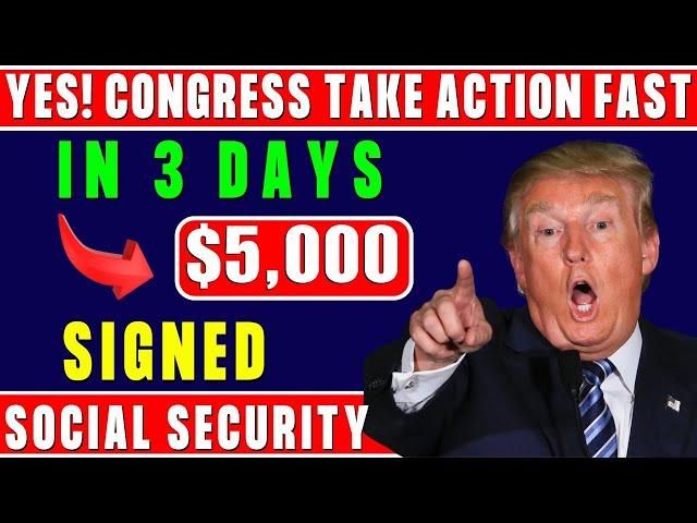 YES! Congress Approves $5,000 Social Security Deposits – Payments Start in 3 Days!