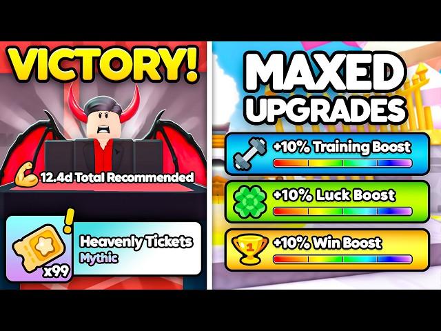 I Defeated ENDLESS Mega Boss and Got BEST UPGRADES in Arm Wrestling Simulator! (Roblox)