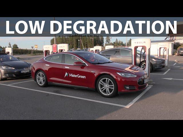 2013 Tesla Model S P85 range and degradation test after 8 years/350k km