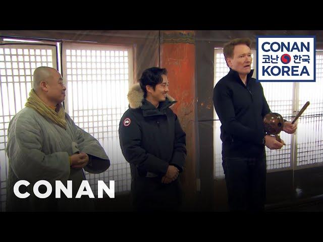 Conan & Steven Yeun Visit A Buddhist Temple | CONAN on TBS