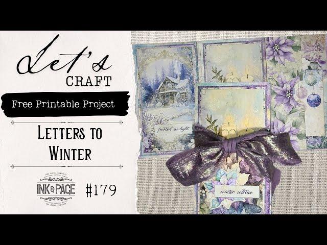 Letters to Winter Easy Free Ephemera Tutorial | Ink and Page | Junk Journal