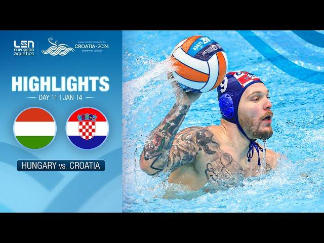 Hungary vs. Croatia Highlights | Semi Finals | European Water Polo Championships 2024