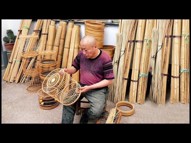 Bamboo Bird Cage Making Process! Interesting Traditional Technique!