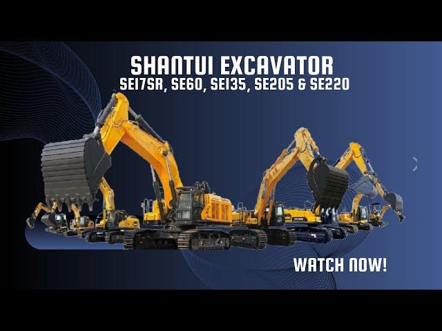 VIO | SHANTUI EXCAVATORS Showcase: SE17SR, SE60, SE135, SE205 & SE220