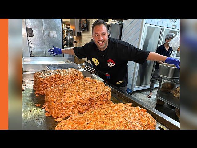 The Biggest pizza and Fries in the strangest fast food in Tehran بندری های معروف عمو سعید