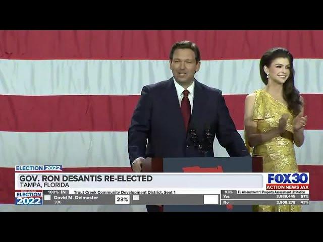 Gov. Ron DeSantis re-elected