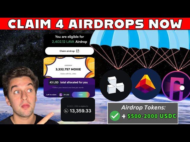 Claim 4 Airdrops Now [LAVA, LIQUIDSWAP,MOXY & LAYER3]- COMPLETE GUIDE