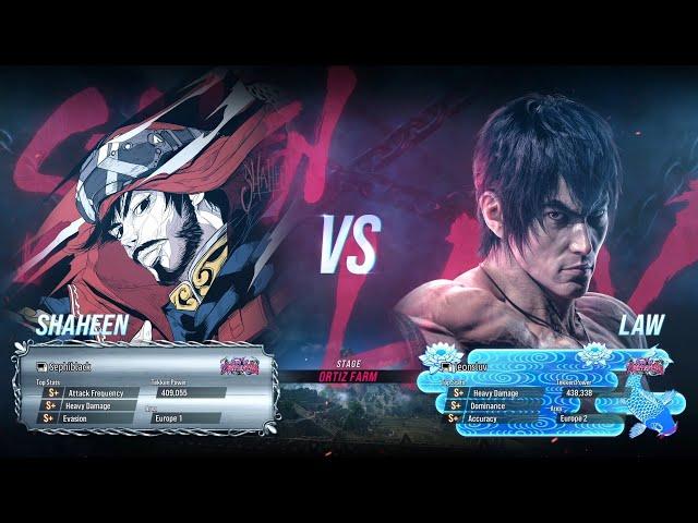 Sephiblack (SHAHEEN) VS leonsluv (LAW) TEKKEN 8 HIGH LEVEL RANK MATCH