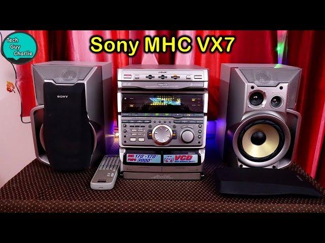 Sony MHC VX7 Mini Hi Fi component system from 1999 unboxing and sound test