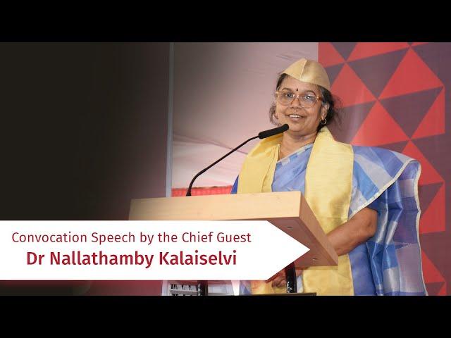 3rd Convocation 2024 || Chief Guest Dr Nallathamby Kalaiselvi, Director General, CSIR India