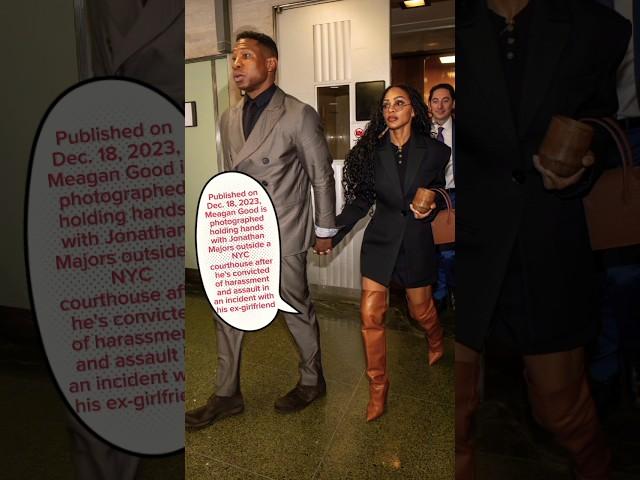 Meagan Good Stands by Jonathan Majors Through Trial Verdict#meagangood#jonathanmajors#hollywood#usa