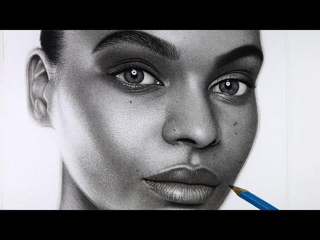 how to shade REALISTIC FACE / SKIN : step by step