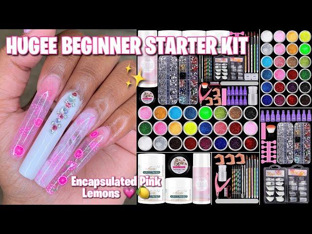 COOSERRY 79-in-1 Acrylic Kit | Encapsulated Pink Lemonade Fruits | Beginner Acrylic Kit