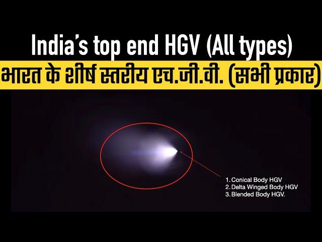 DRDO's 3 types of "Hypersonic Glide Vehicles"