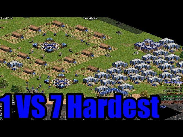 Age of Empires  - 1 Hittite Vs 7 Hardest Computer (Ramdom Map) Gameplay