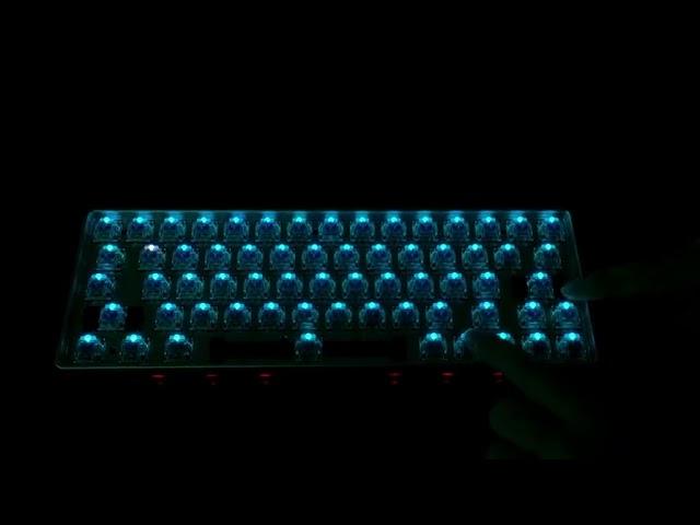 Keycool USB Bluetooth Gaming Keyboard 64 Keys Blue Axis Mechanical Keyboard