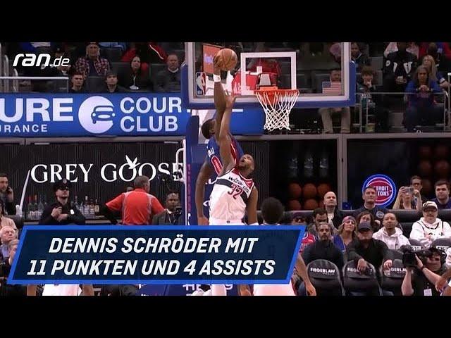 NBA-Highlights: Schröders Pistons weiter furios - und auf Playoff-Kurs