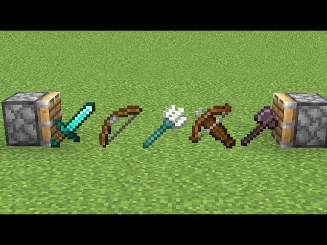 all minecraft weapons combined = ???