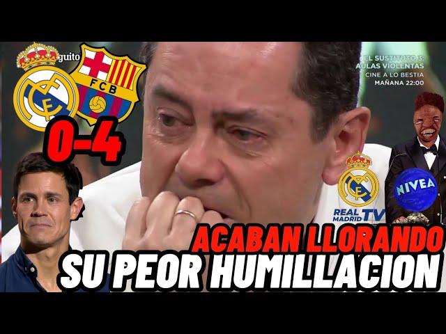  RONCERO ACABA LLORANDO - Real Madrid 0 Barcelona 4 - LO QUE NO VISTES DE LA HUMILLACIÓN