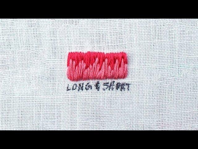 How to Long and Short Stitch