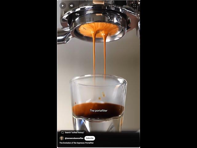 The evolution of the Portafilter