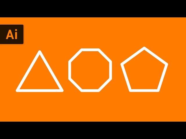 How to Make Shapes with the Polygon Tool | Illustrator Tutorial