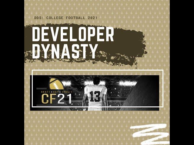 Developer Dynasty - Draft Day Sports: College Football 2021