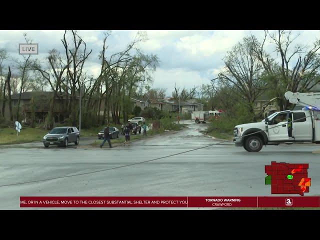 Surveying the aftermath of tornadoes in Nebraska