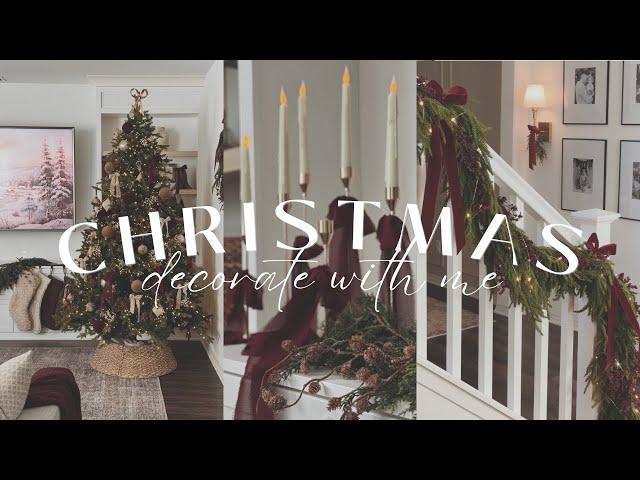 Christmas Decorate With Me 2024 || Decorating the Tree & Main Living Space