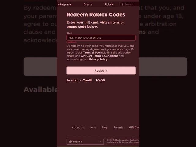 Can you get robux by redeeming a random code?