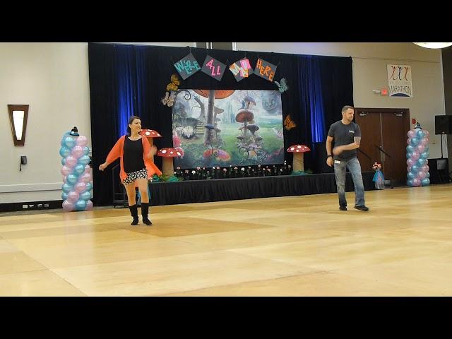 Four Leaf Clover Line Dance by Amy Glass-Bailey & Darren Bailey Demo @2018 Marathon