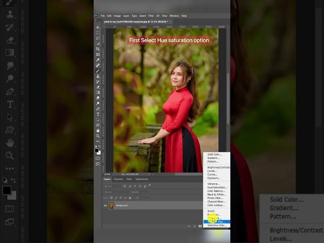 How to Select and Change Colors in Photoshop/ One Click #shorts