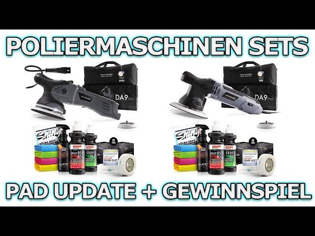 Detailingschool Poliermaschinen Sets mit CW DA9 PRO und DA9 Update! Pad-Erklärung und GEWINNSPIEL!